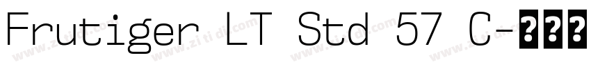Frutiger LT Std 57 C字体转换